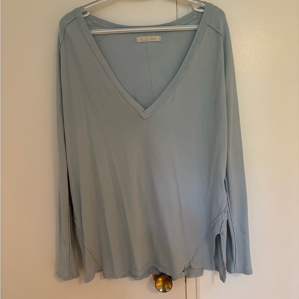 Free people We the free Jaycee deep V neck tunic top S - Picture 2 of 5
